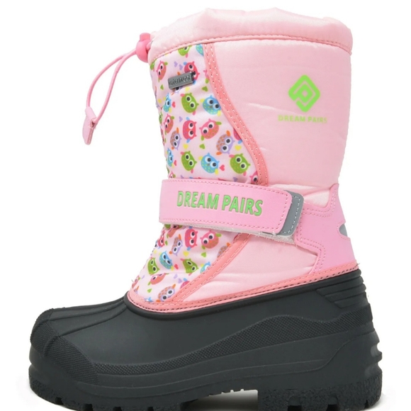 Dream Paris Kid Girls Mid Calf Watereproof Winter Snow Boots Kamick Color Pink - Picture 2 of 7